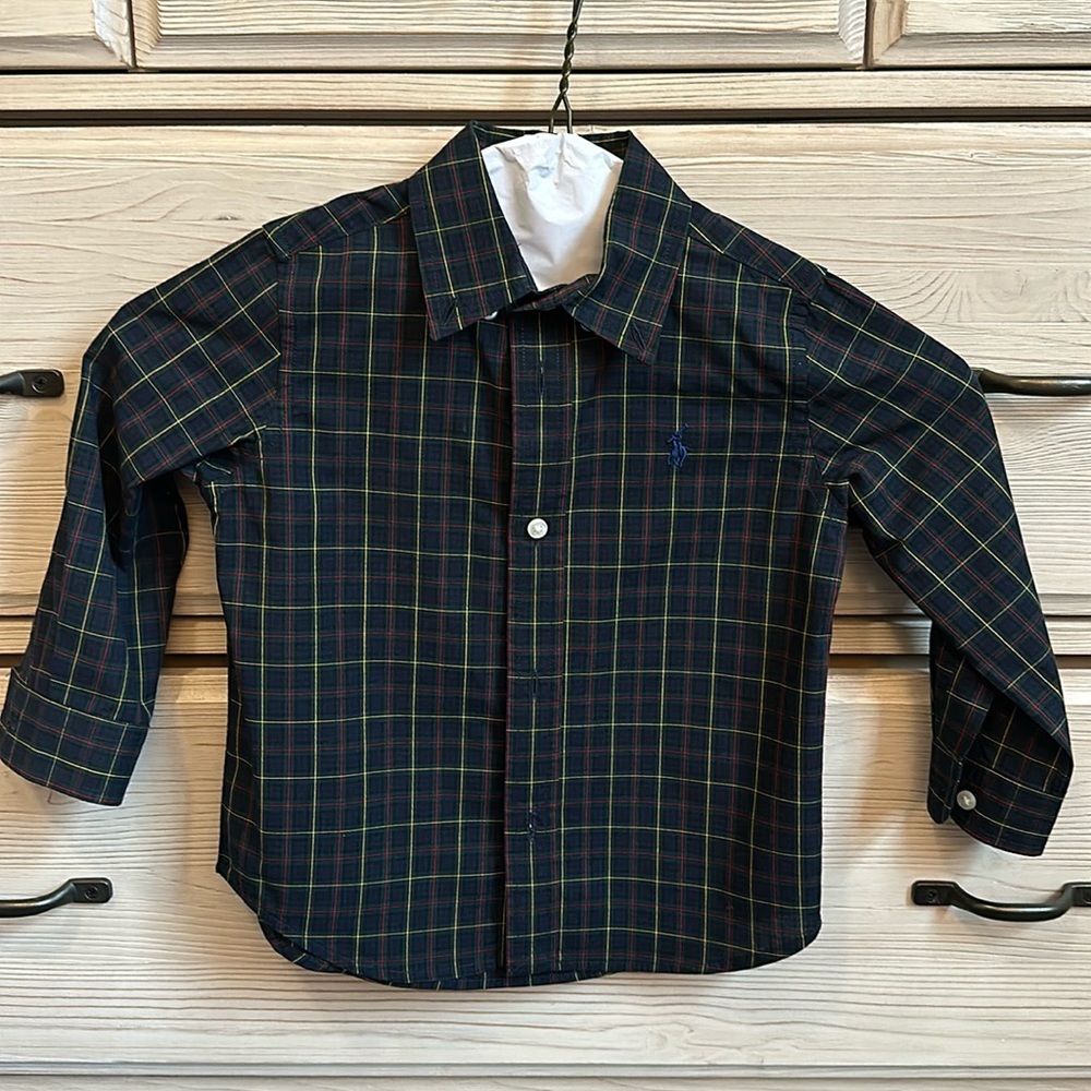 Baby Boy Ralph Lauren Plaid Cotton Poplin Shirt